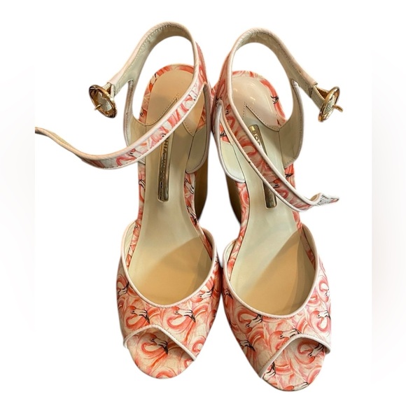Sophia Webster Lula Dreamy Flamingo Wedges - Picture 2 of 7